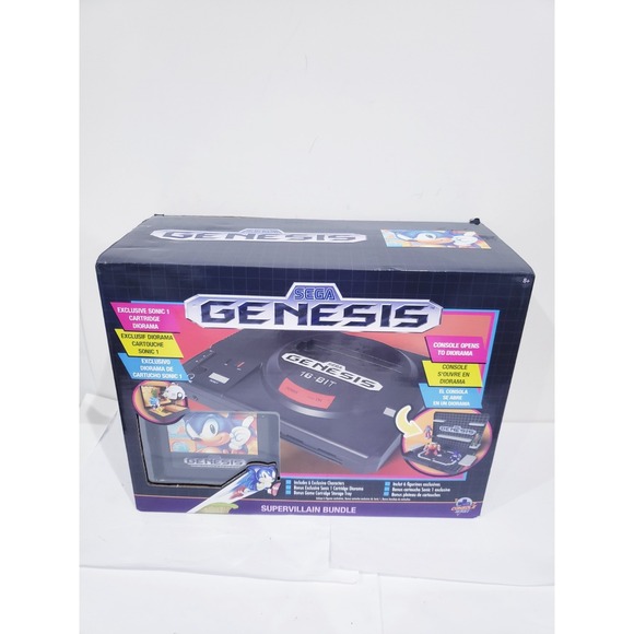 Sega Other - Sega Genesis Display Console - Supervillain Boss Bundle + Sonic 1 Diorama